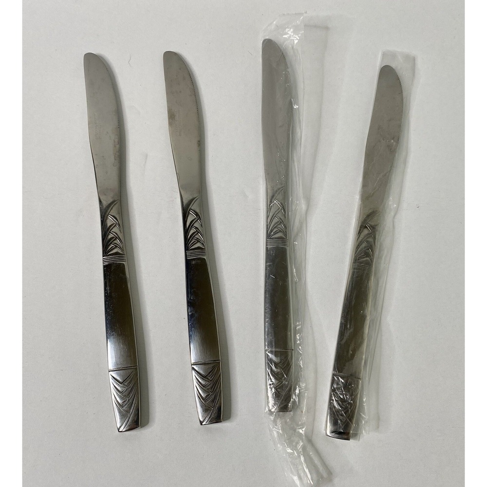 Orleans Silver ORL46 Stainless Korea Lot of 4 Knife Knives Replacements